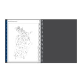 states and capitals listed for this weekly monthly planner with map of USA