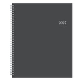 january 2027 to december 2027 planner featuring a charcoal front cover in 8.5x11 size appointment book