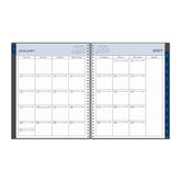 2027 monthly spread featuring ample lined writing space for each date, notes section, reference calendars, and monthly tabs
