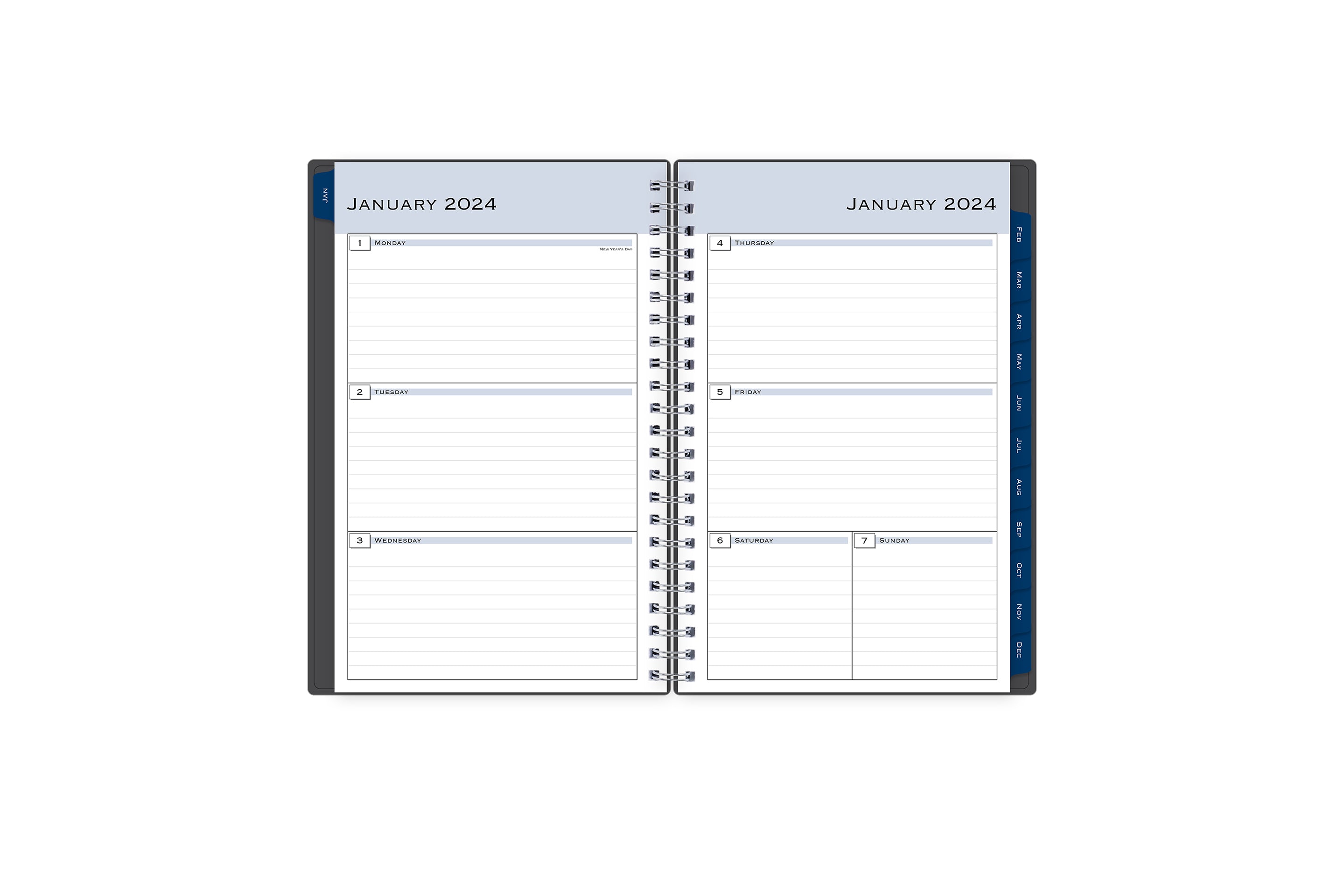 Featuring a 2024 planner from Blue Sky, this planner&