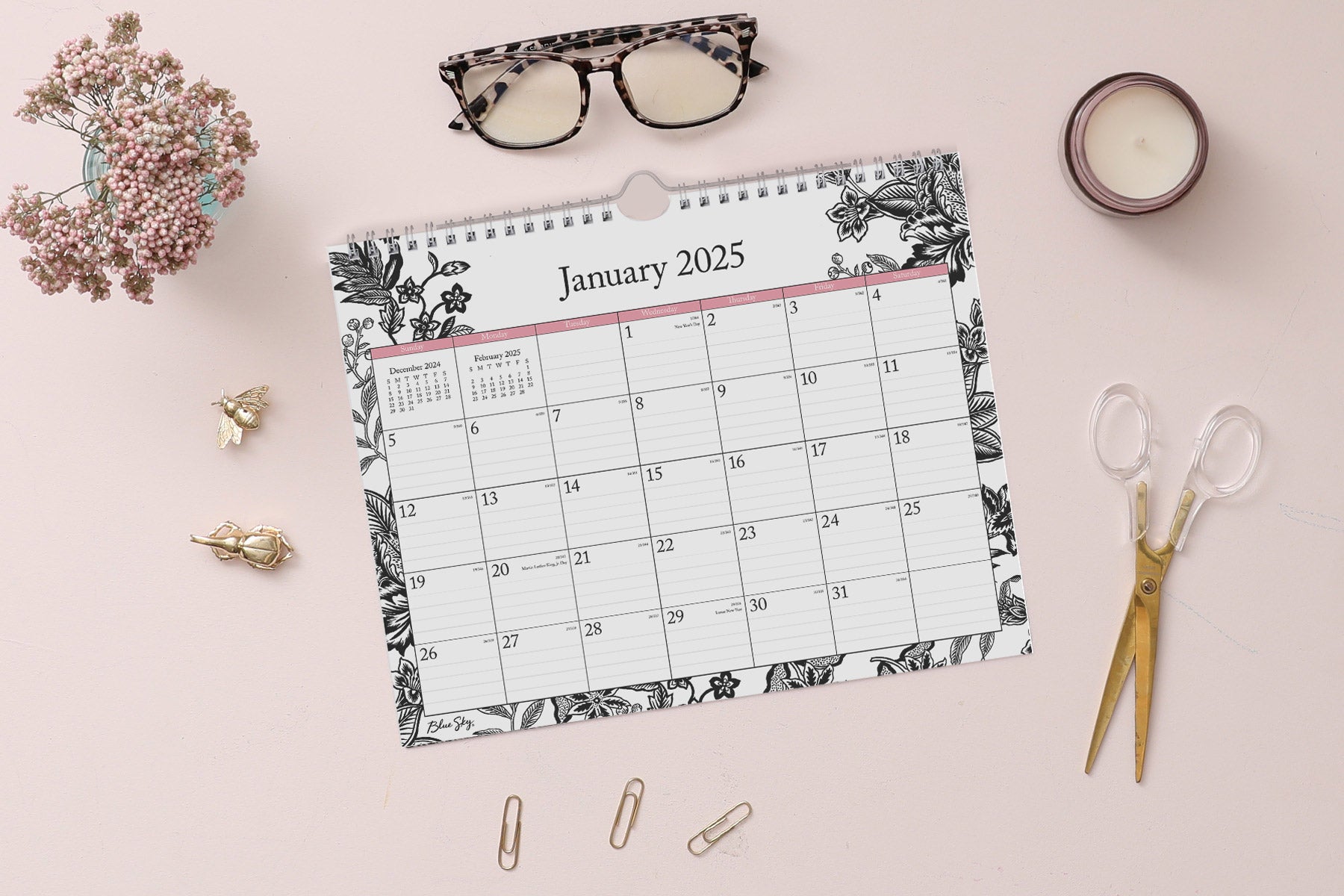 Analeis 2025 Wall Calendar 11x8.75 – Blue Sky analeis-2025-wall-calendar-11x8-75-blue-sky