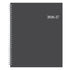 Gray planner with spiral binding and &