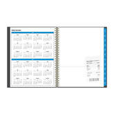 yearly overview and reference calendar with contact owner page.