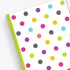 academic teacher lesson planner purple, gold, black, green, and blue dots in 8.5x11 planner size for 2024-2025 academic year