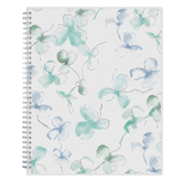 2027 blue sky planner floral front cover in 8.5x11 size with twin wire o binding