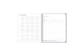 This 8x10 2025 monthly planner featuring a yearly overview for both 2025 and 2026, a yearly goals recap to review end of the year, and contact page.