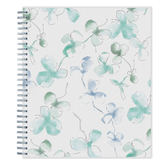 2027 blue sky planner floral front cover in 8x10 size with twin wire o binding
