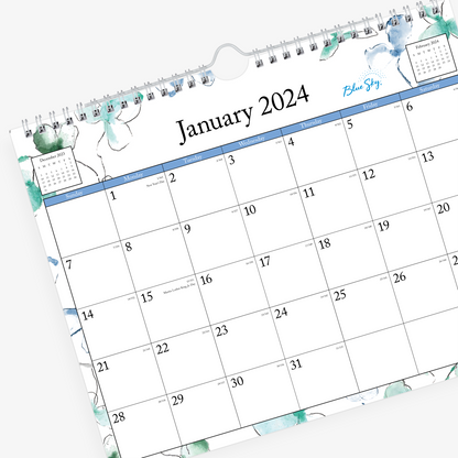 January 2024 to December 2024 monthly wall calendar in this perfect 11x8.75 size with ample blank writing space