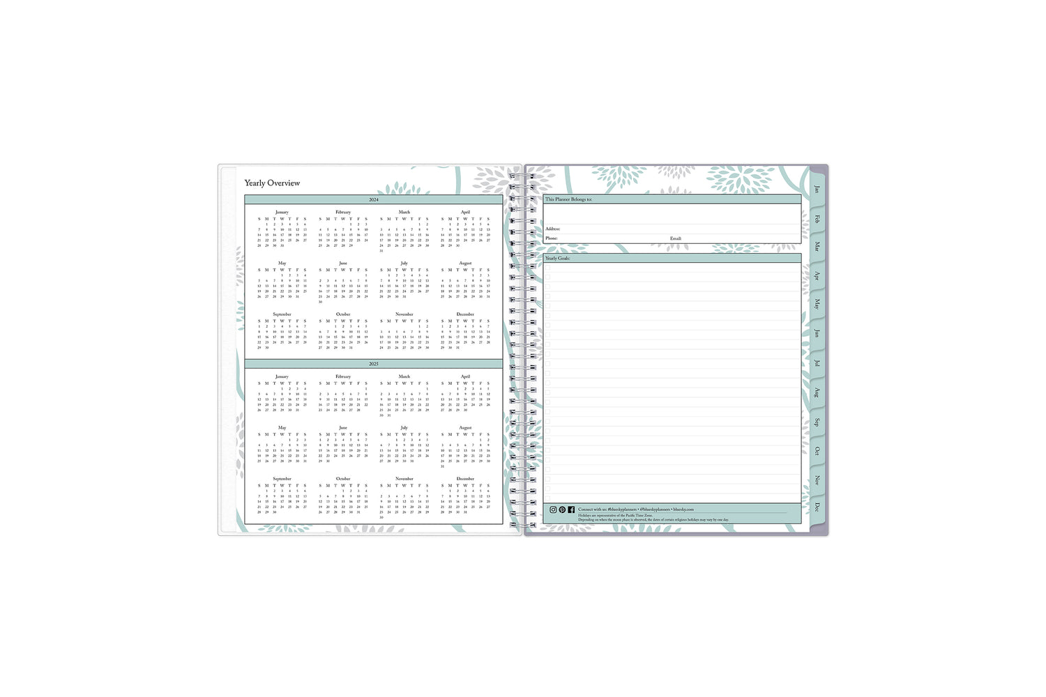 Featuring a 2024 planner from Blue Sky, this planner&