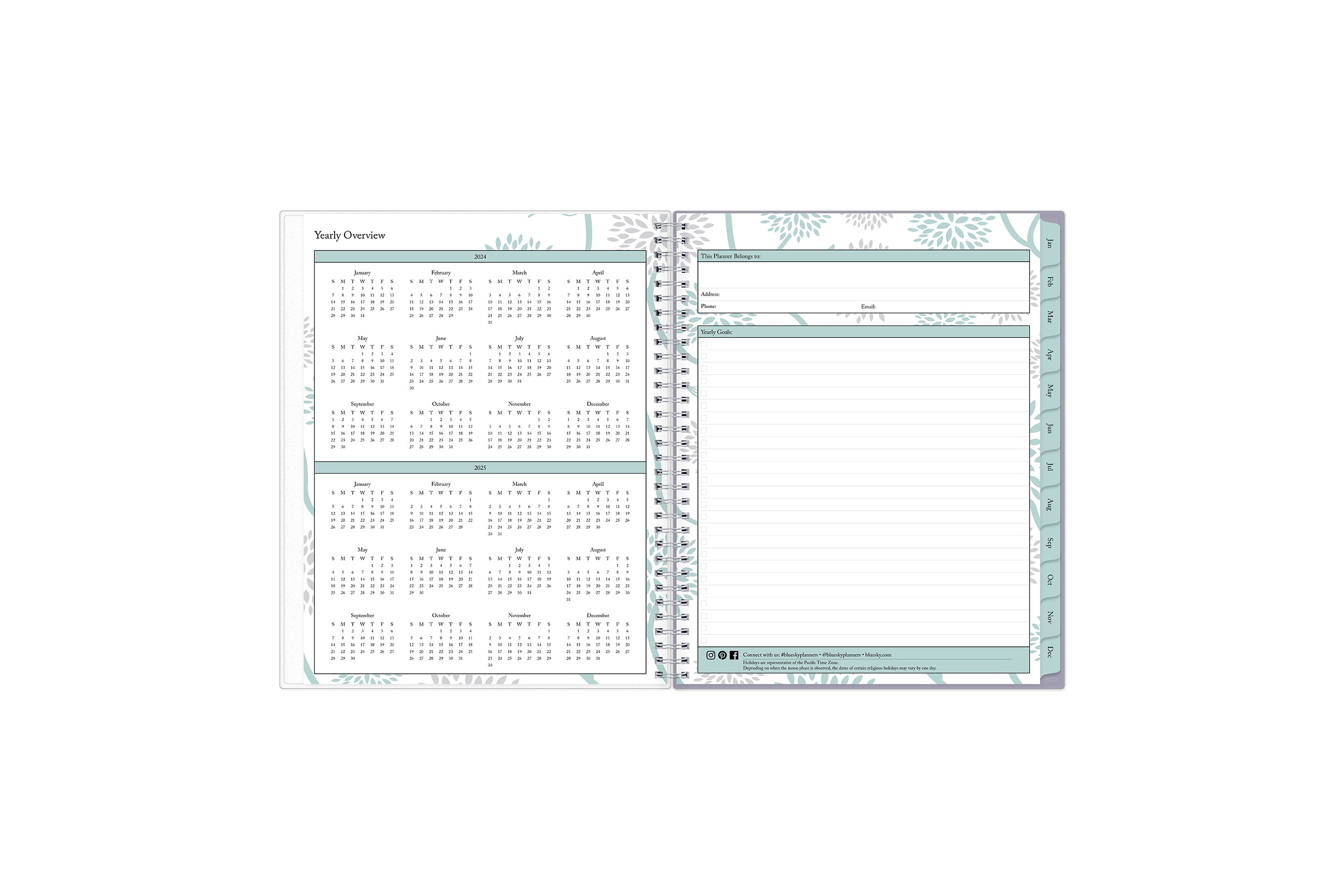 Featuring a 2024 planner from Blue Sky, this planner&