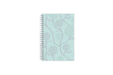 January 2024 - December 2024 weekly monthly planner featuring a floral front cover design and silver twin wire-o binding 5x8 size