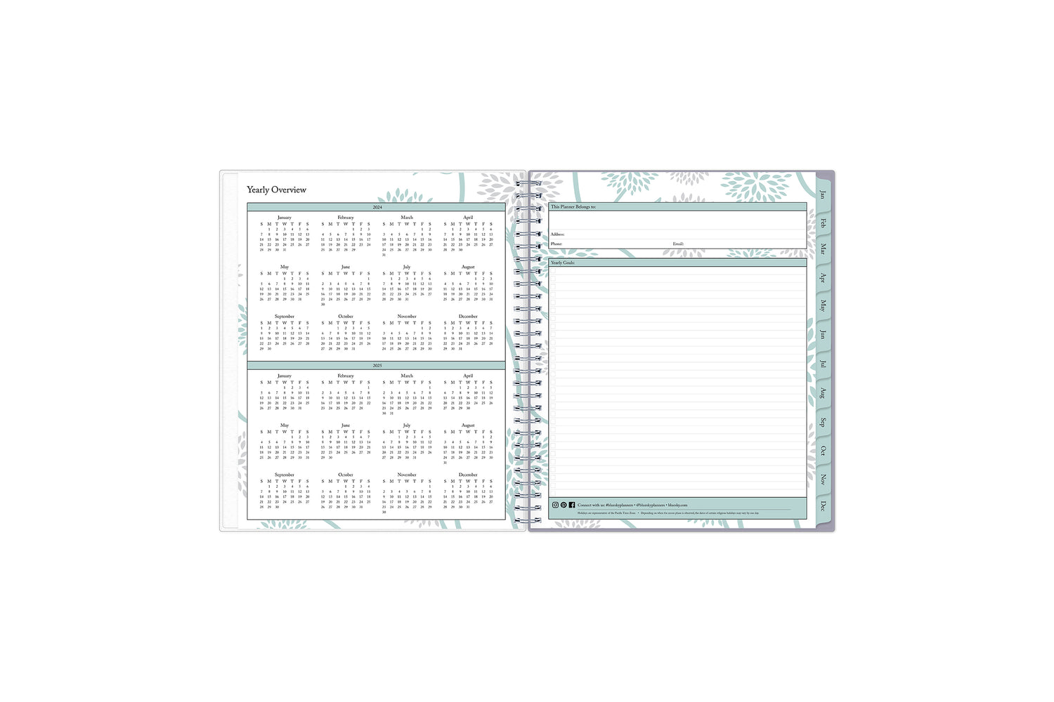 reference calendar for 2024 and 2025