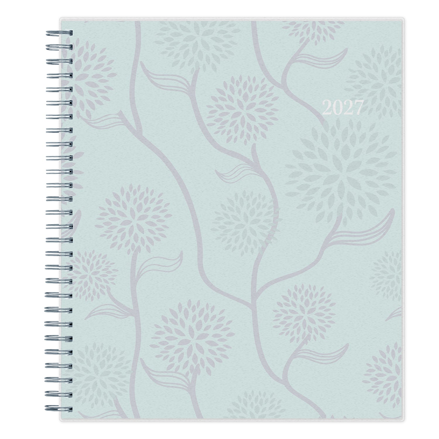 January 2027 - December 2027 floral front cover in 8.5x11 size