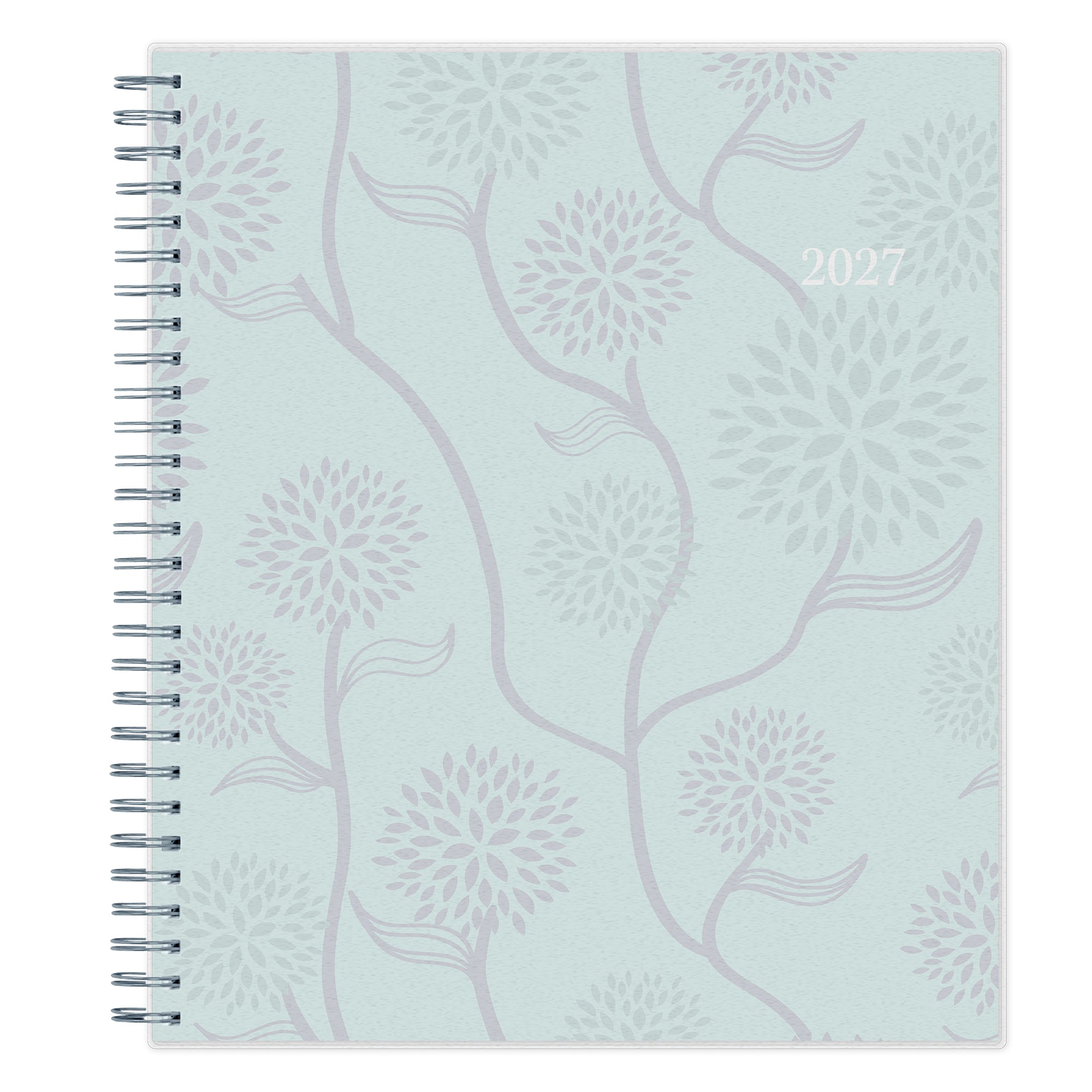 January 2027 - December 2027 floral front cover in 8.5x11 size