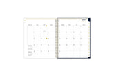 January 2024 monthly overview with to do lists, notes section, square boxes with lined writing space for dates, and white colored monthly tabs