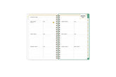 January 2024 weekly overview with to do lists, notes section, square boxes with lined writing space for dates, and white colored monthly tabs