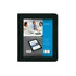 1.5" pro view binder featuring a clear front cover for presentations, projects, etc. 3 hole binder and wrapped in faux leather