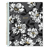 2027 blue sky planner featuring floral front cover in 8.5x11 size