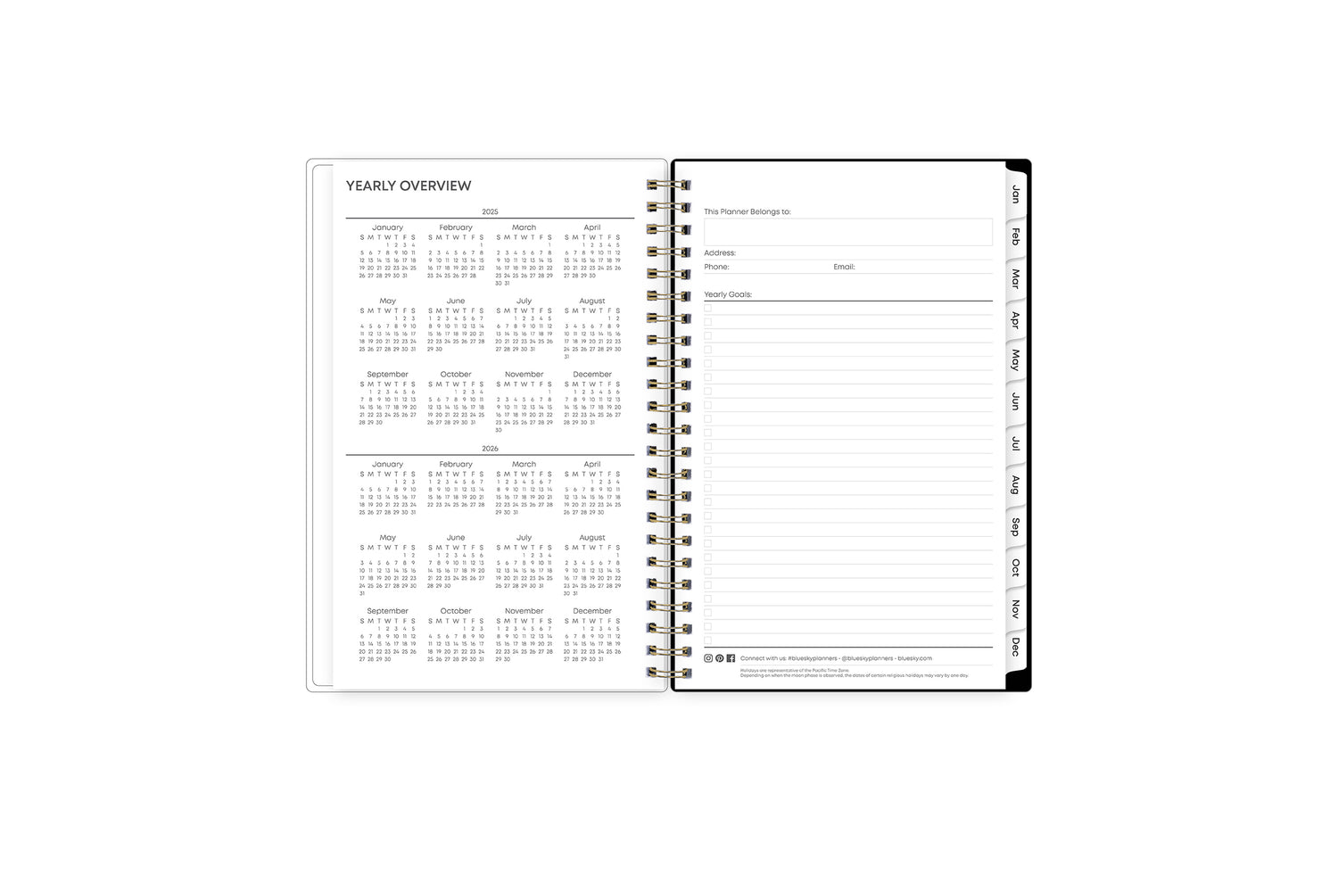 reference calendars 2025 and 2026