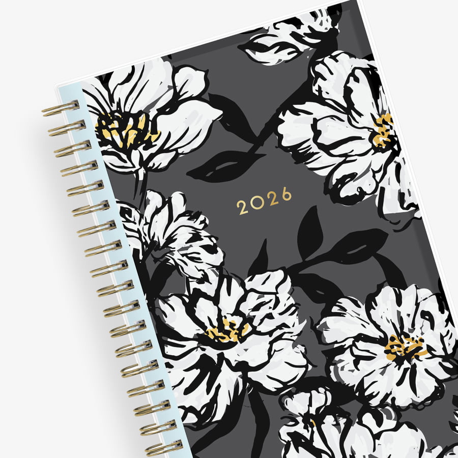 Baccara Dark 2026 Weekly Monthly 5x8 Planning Calendar