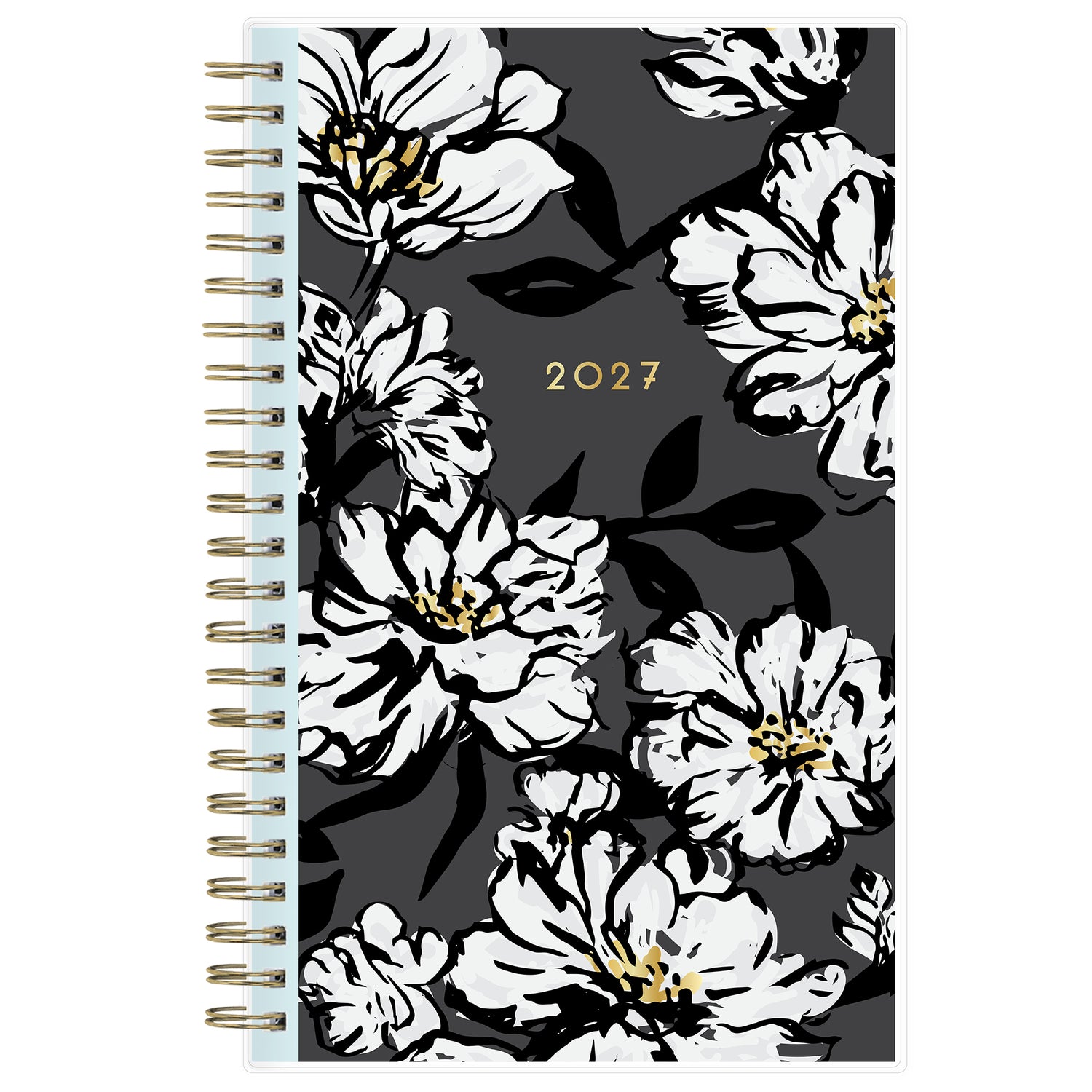 2027 blue sky planner featuring floral front cover in 5x8 size