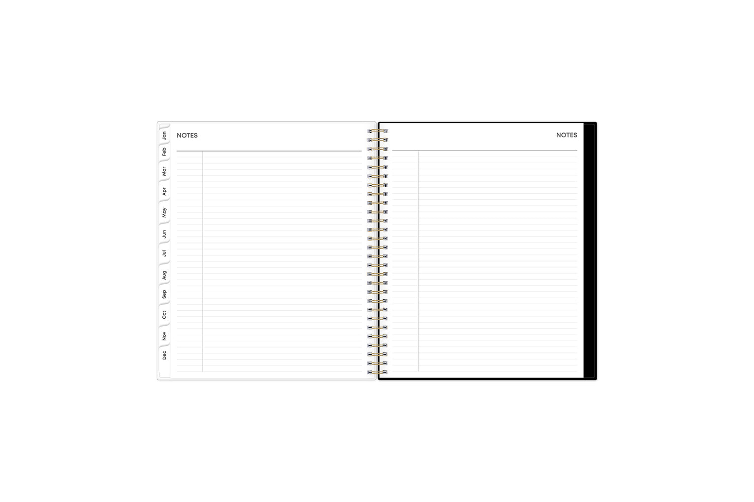 Baccara Dark 2025 Monthly 8x10 Planning Calendar
