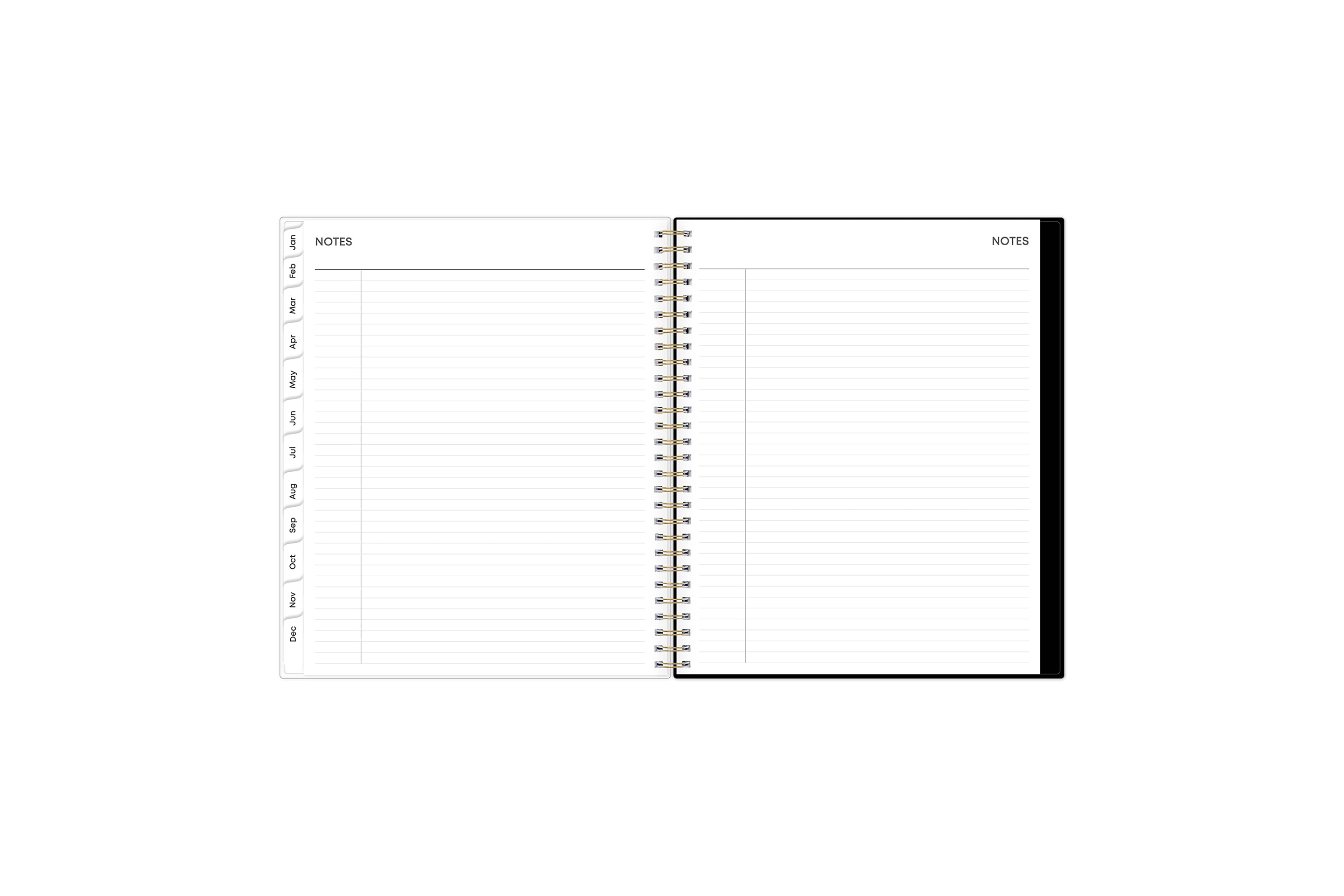 Baccara Dark 2025 Monthly 8x10 Planning Calendar