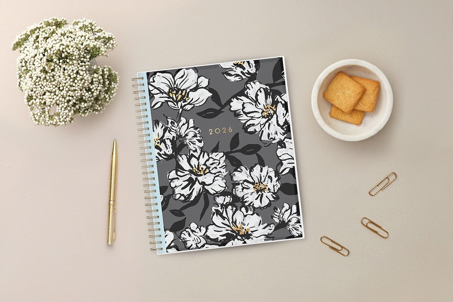 Baccara Dark 2026 Monthly 8x10 Planning Calendar