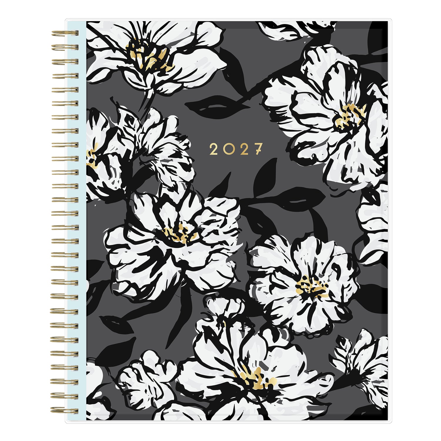2027 blue sky planner featuring floral front cover in 8x10 size