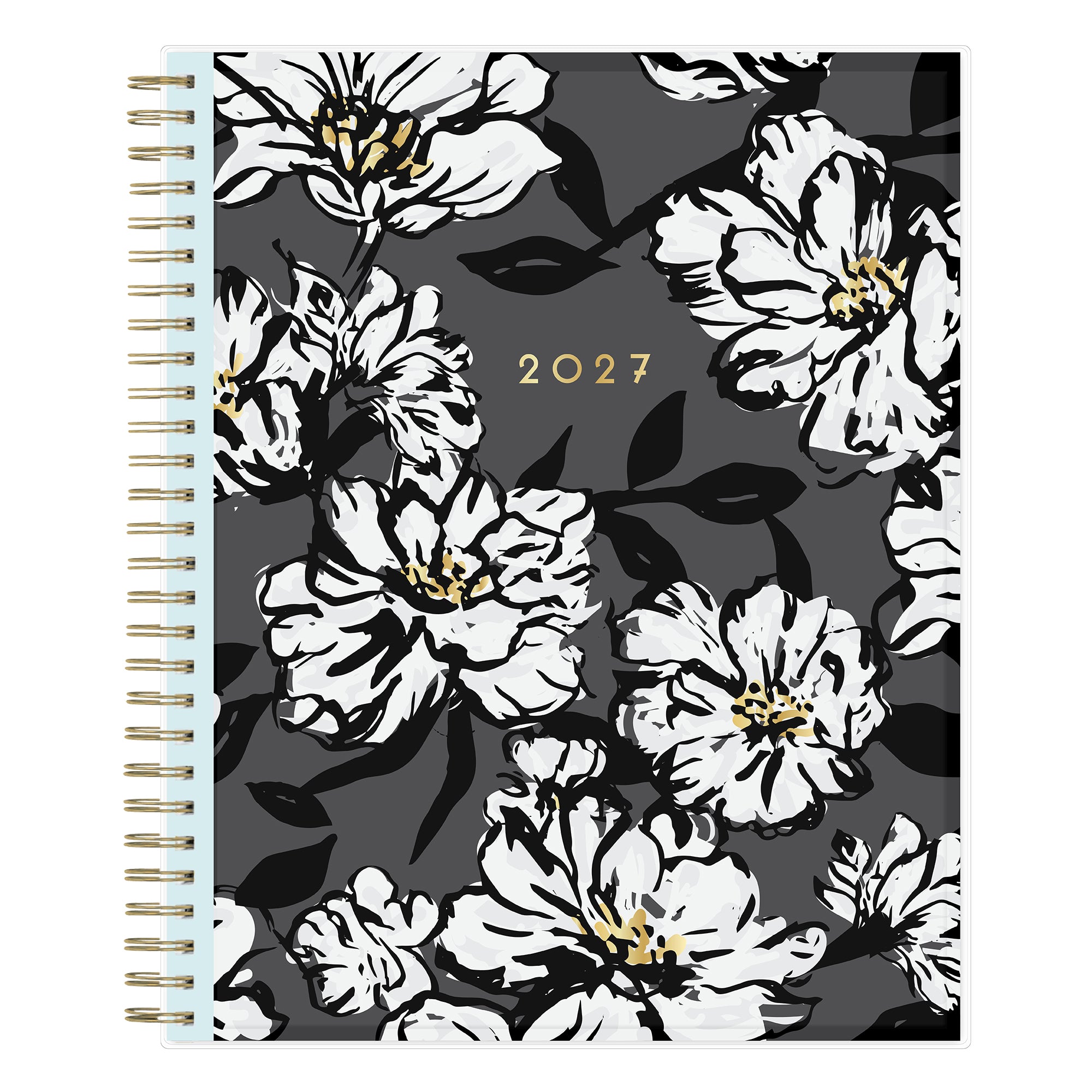 2027 blue sky planner featuring floral front cover in 8x10 size