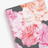 January 2024 - December 2024 monthly planner from Blue Sky features beautiful floral cover design with twin rose gold binding