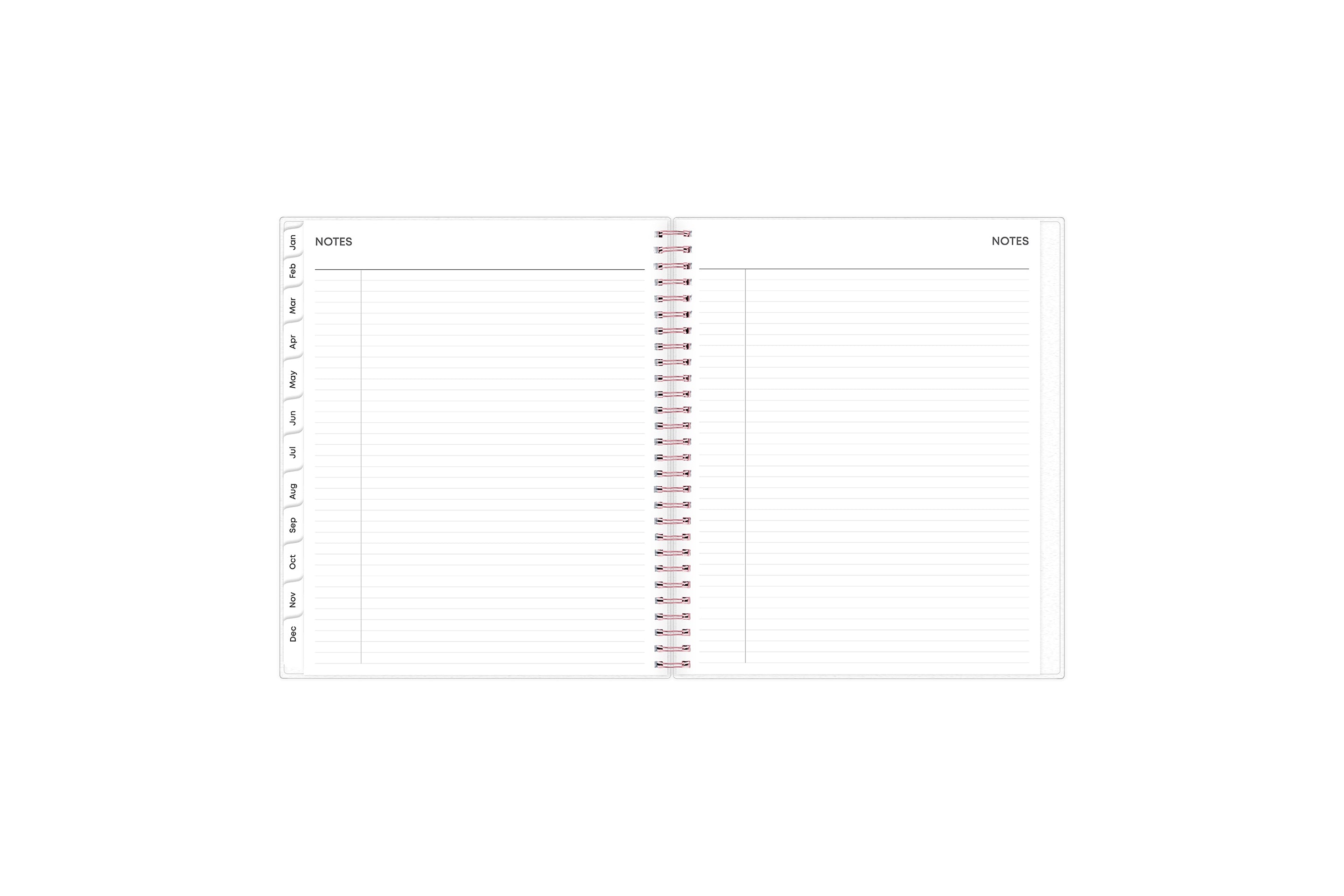 8x10 lined notes pages in this planner