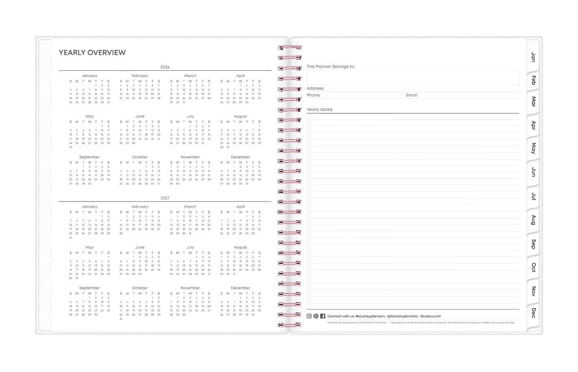 2026 and 2027 reference calendar