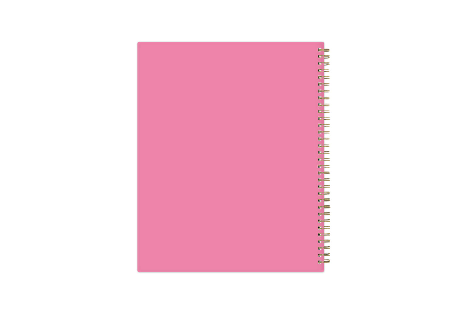 weekly monthly academic school planner featuring twin wire-o binding and a pink back cover in 8.5x11 planner size