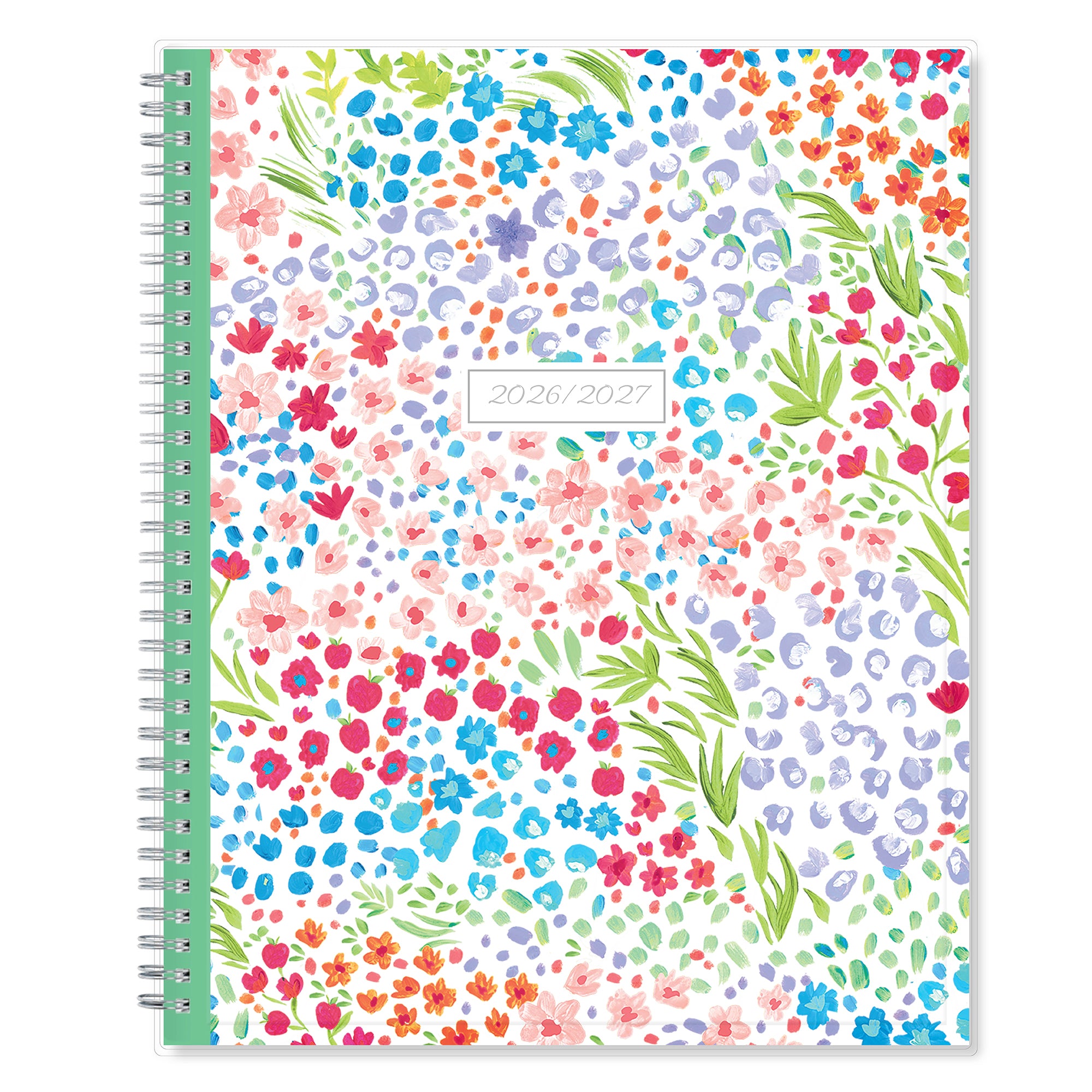 Ditsy Dapple 2026-2027 Weekly 8.5x11 Teacher Lesson Planner – Blue Sky