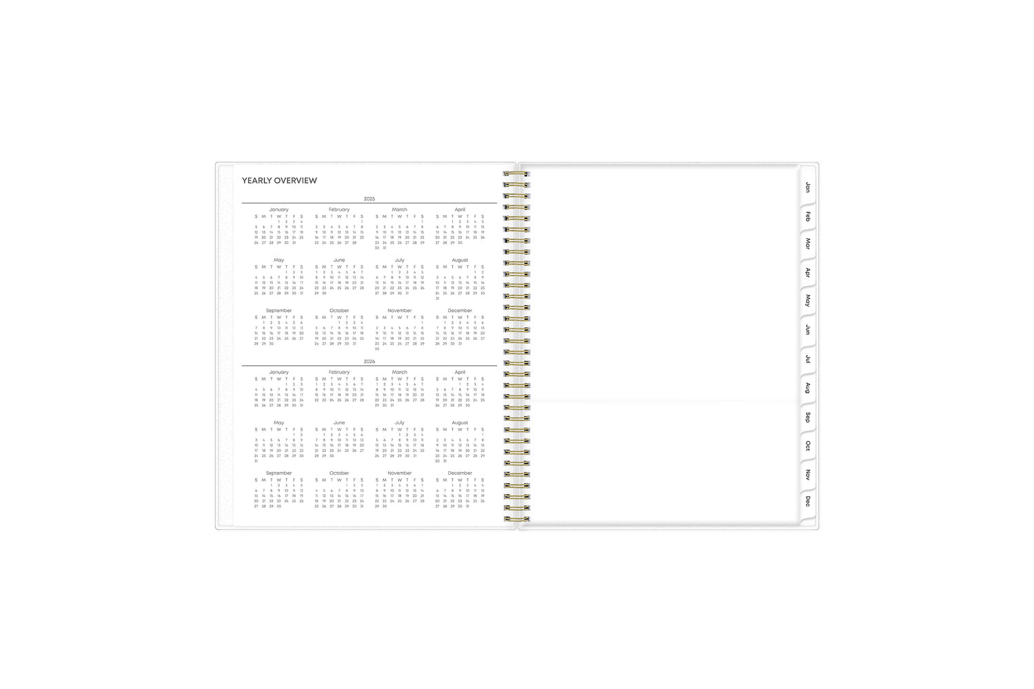 Laurel 2025 Weekly Monthly 8.5x11 Planning Calendar
