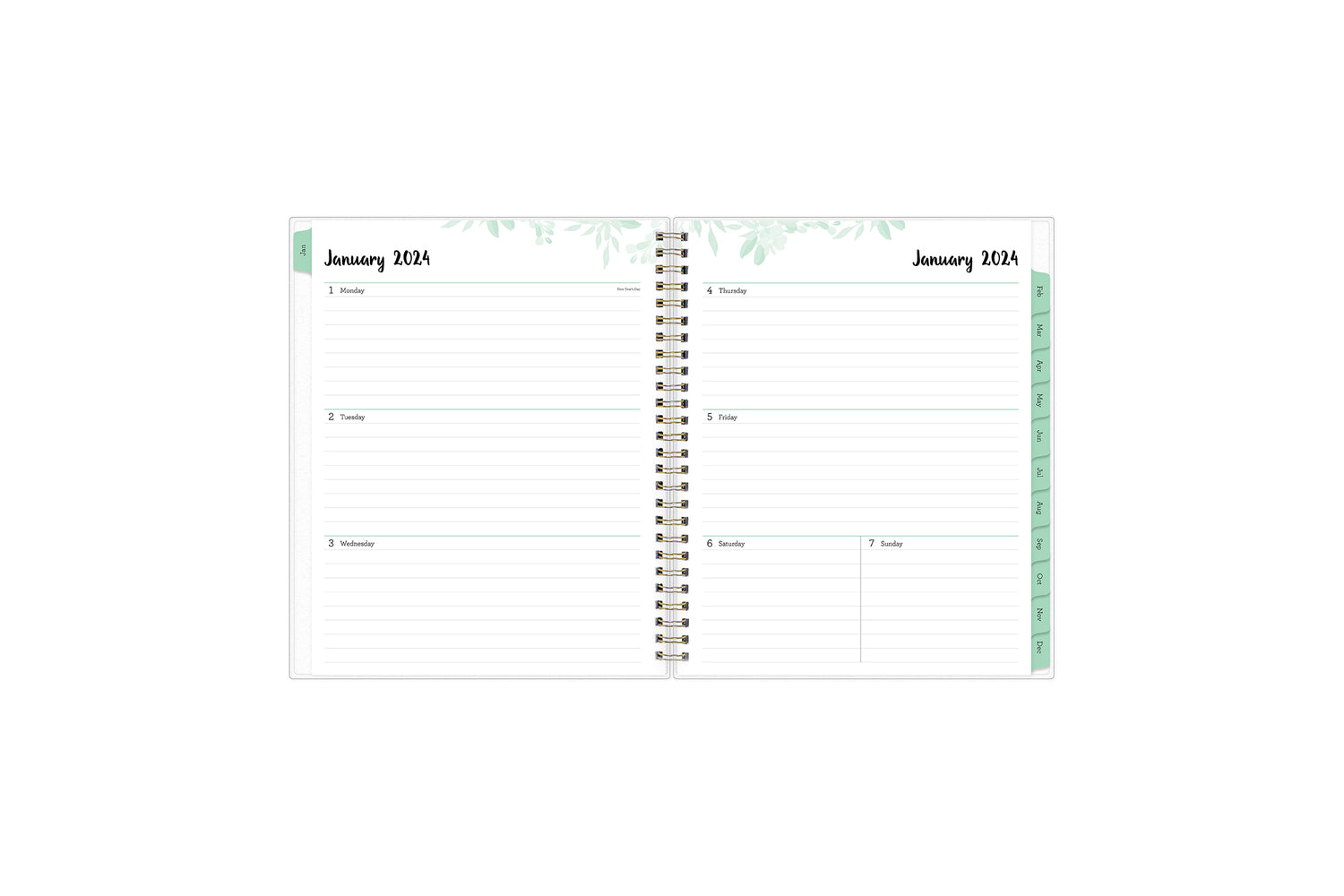 2024 Lined Weekly Planner Printable, 2024 Planner Template, Weekly