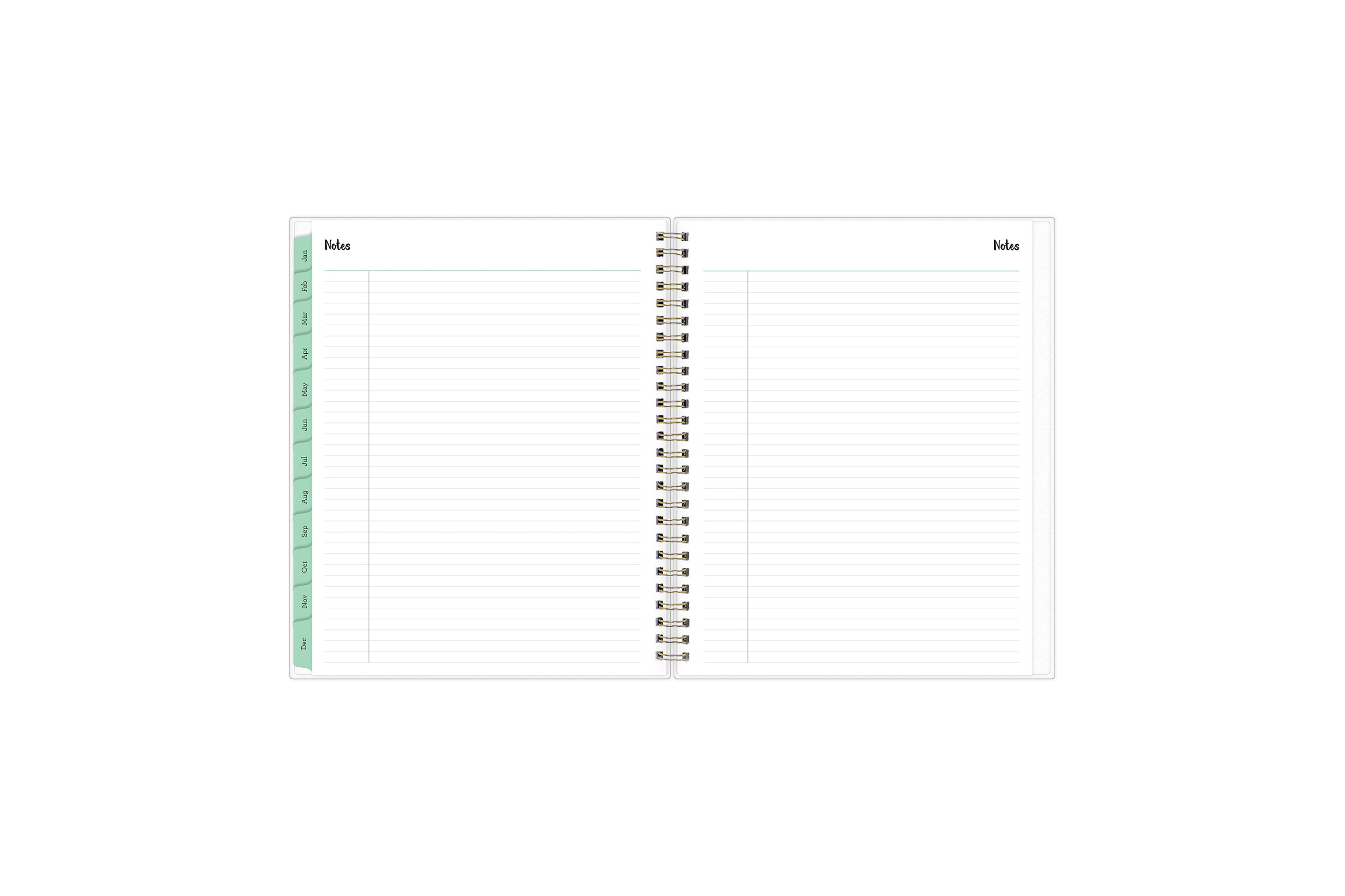 lined notes 7x9 planner size