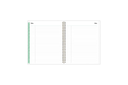 lined notes 7x9 planner size