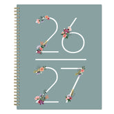 Planner with floral designs on &