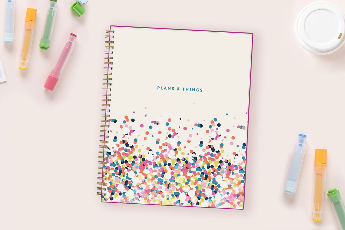 Star Confetti 2025-2026 Weekly 8.5x11 Student Planning Calendar