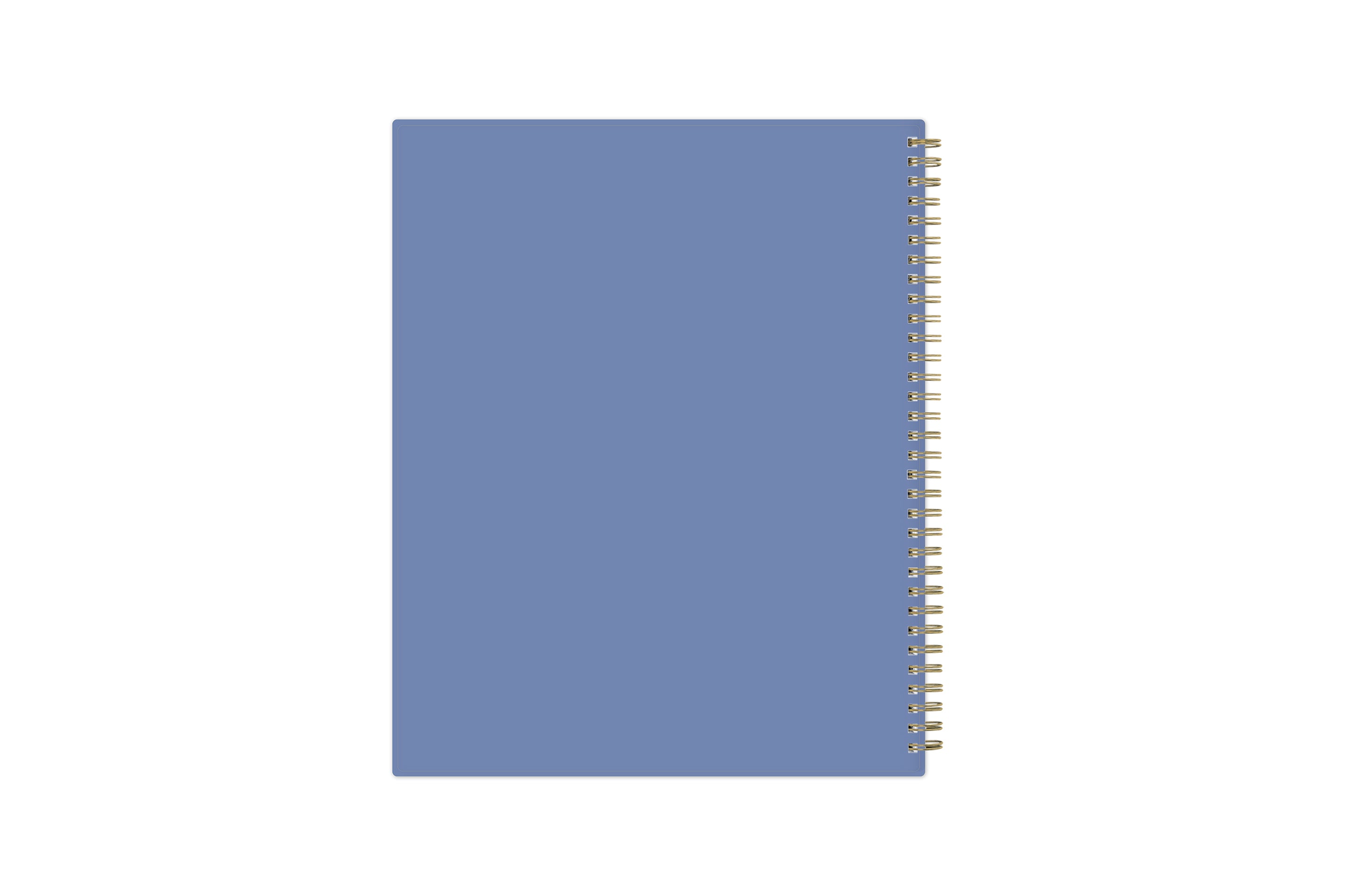 solid light blue background on 8.5x11 planner size