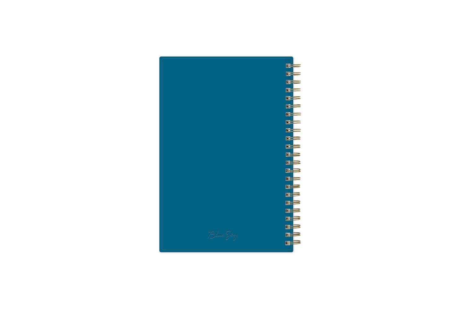 blue sky weekly monthly 2024planner featuring blue background cover