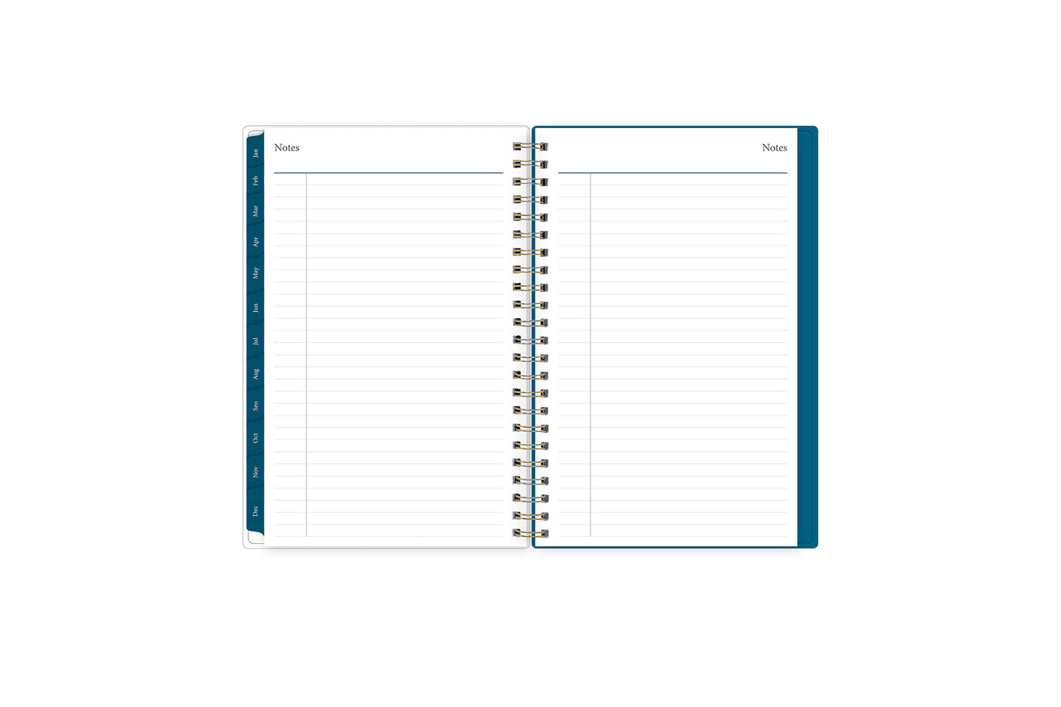 weekly monthly planner featuring ample lined writing space