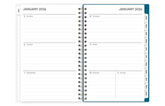 weekly view on this 2026 monthly weekly planner featuring ample lined writing space, weekly to do section, notes section, and blue monthly tabs