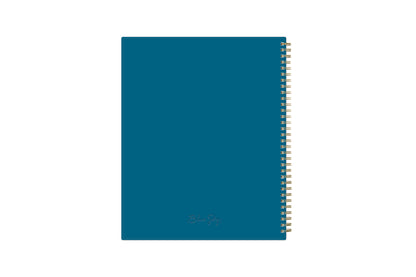blue sky weekly monthly 2024  planner featuring blue background cover