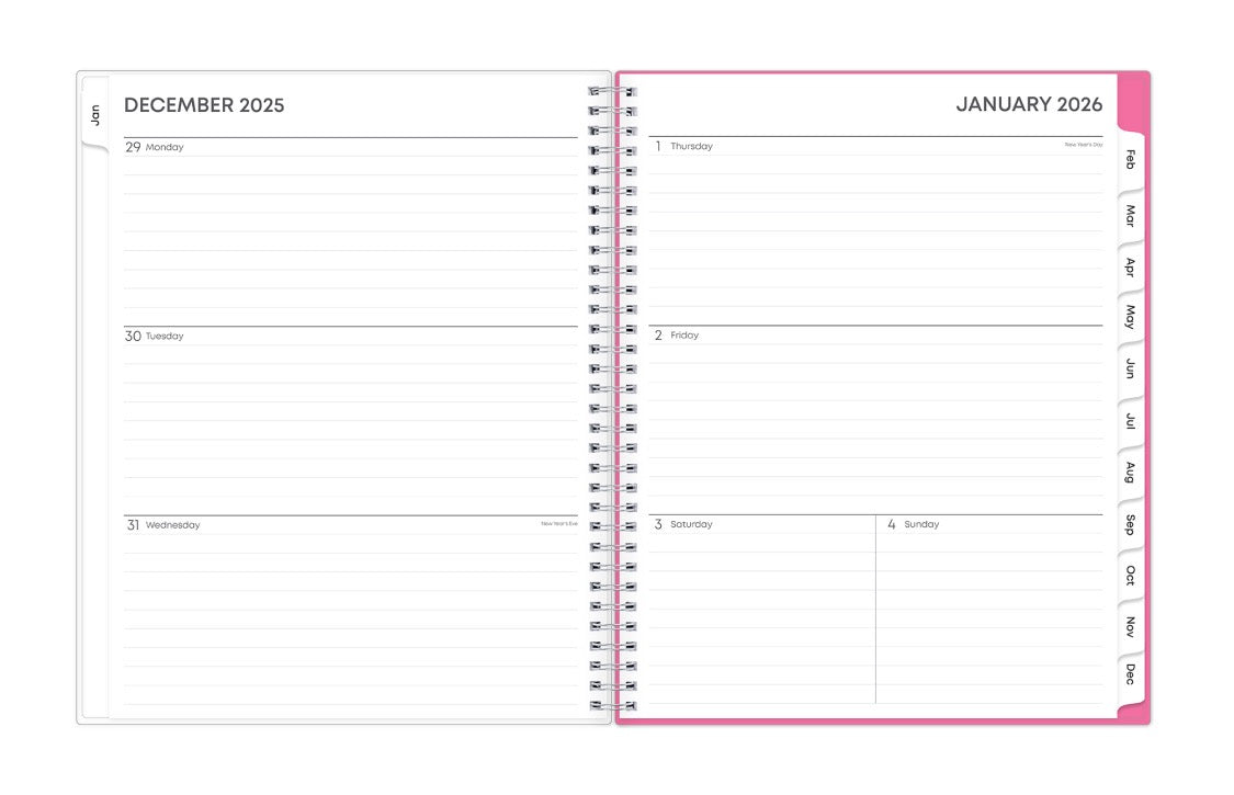 BCA Orchid 2026 Weekly Monthly 8.5x11 Planner – Blue Sky