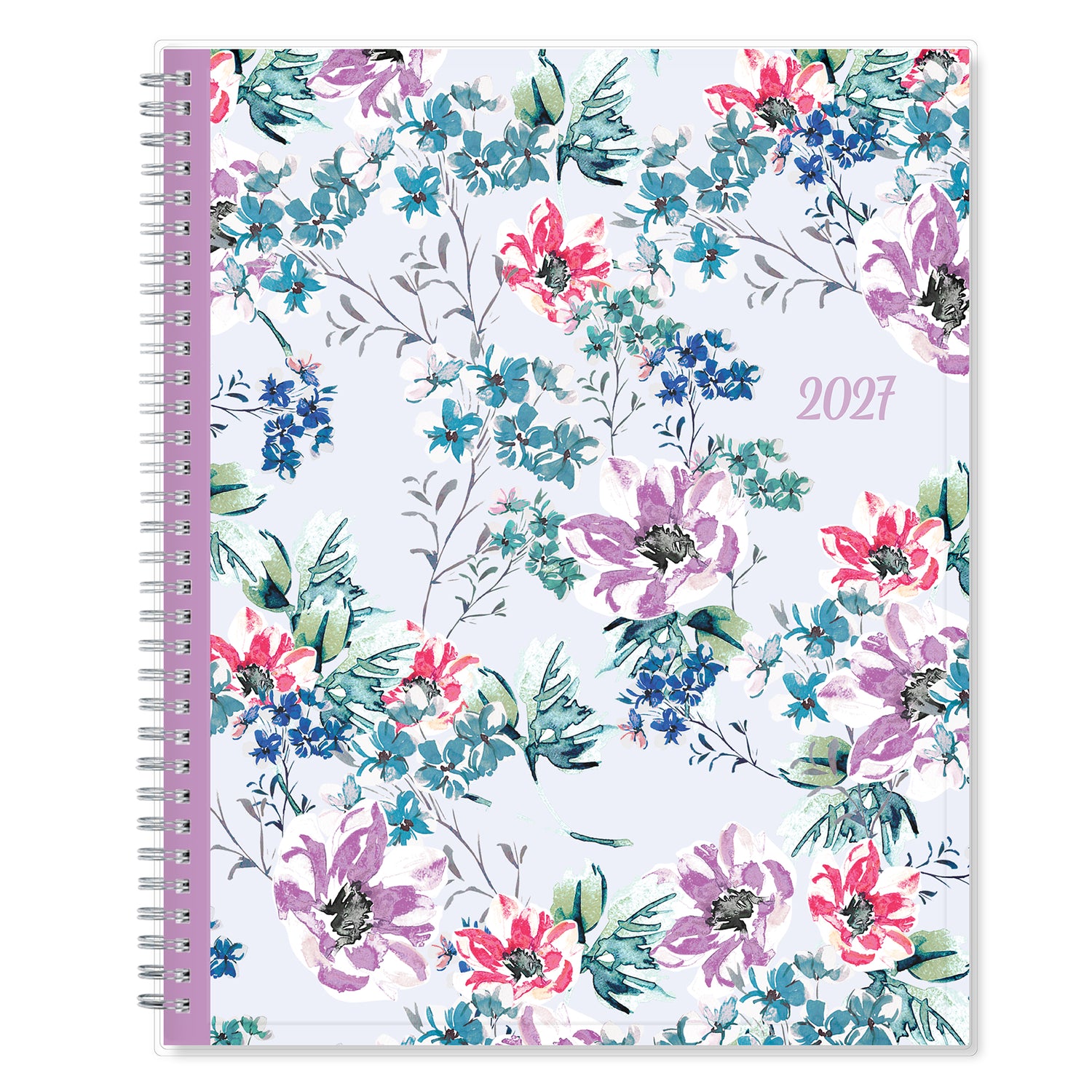 floral front cover for 2027 planner in 8.5x11 size