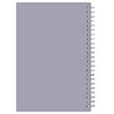 Blue Sky January 2026 - December 2026 weekly monthly planner featuring a floral front cover design with silver wire-o binding purple backcover