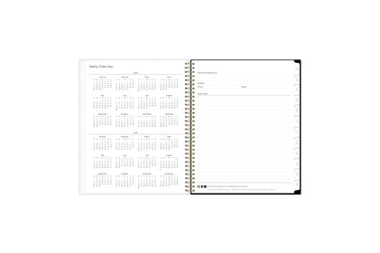 2024 and 2025 reference calendar year with white monthly tabs